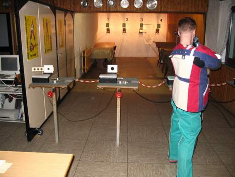 Luftdruckwaffenstand im Vereinsheim